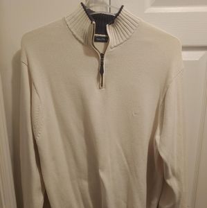 Nautica quarter Zip-up Cream Jacket